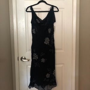 Navy blue formal dress